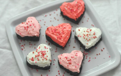 Valentines chocolate brownies (milk, egg, nut, wheat & gluten free)