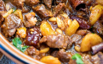 Lamb and apricot tagine