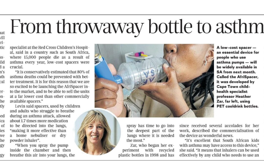 Allergy Foundation South Africa   Sunday Times (Western Cape) – 21 May 2023