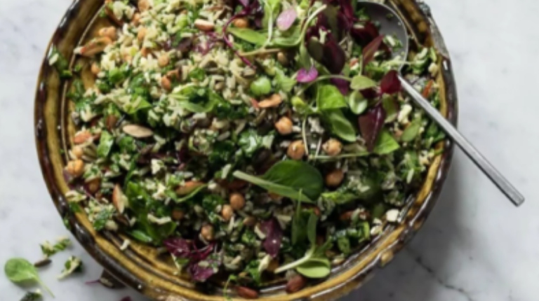 Summery wild rice salad