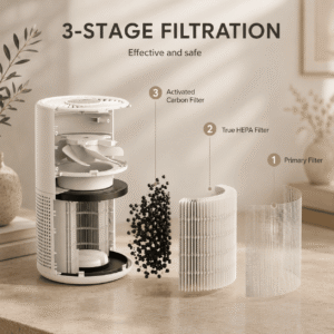 AC201B True HEPA Air Purifier – Bedroom & Nursery (Up to 20m²)